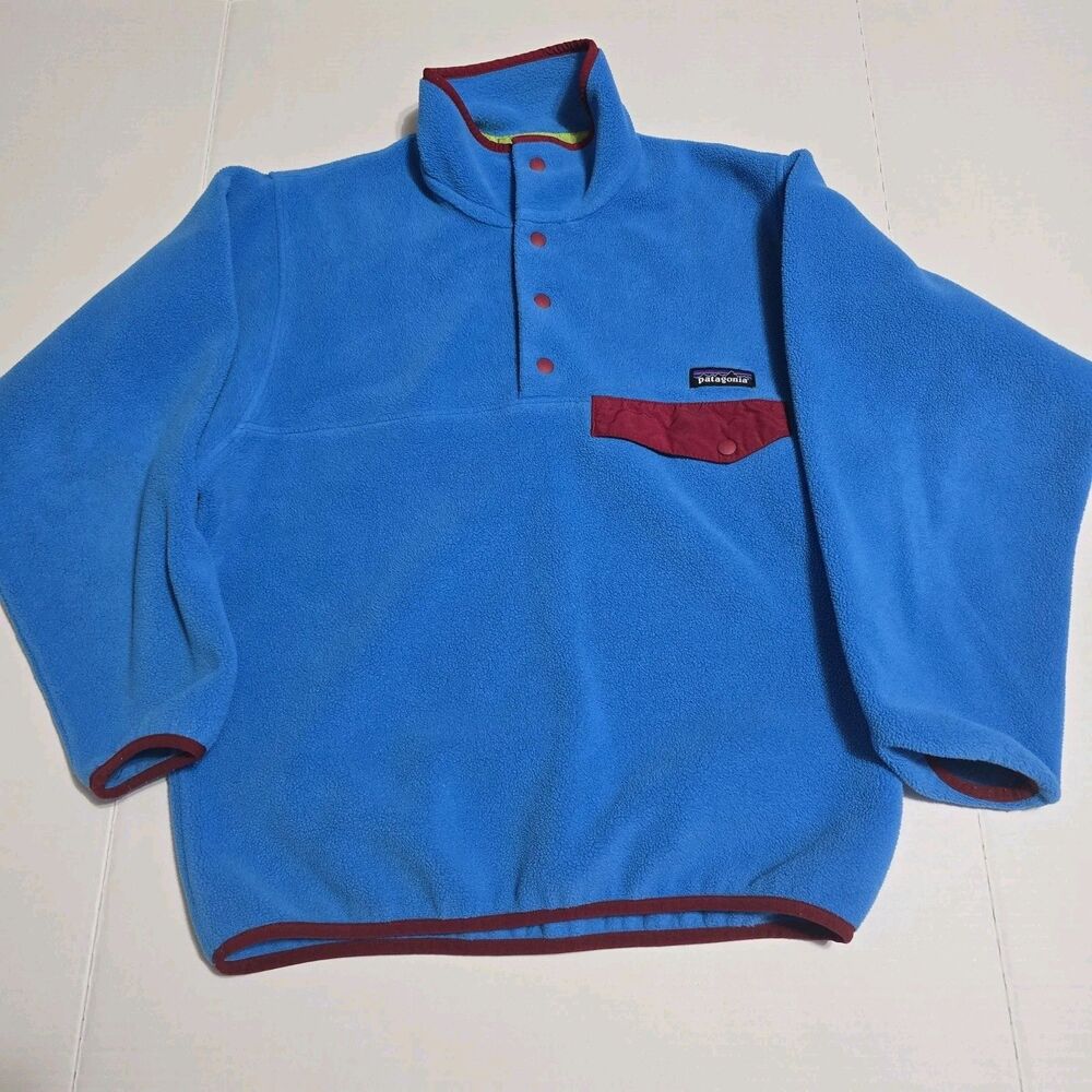 Patagonia Synchilla Snap-T Fleece Pullover Bright Blue Men Size XS